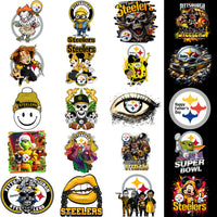 Load image into Gallery viewer, 48 Pittsburgh Steelers V4 Football Designs Bundle PNG
