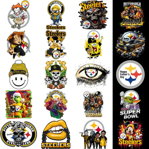 48 Pittsburgh Steelers V4 Football Designs Bundle PNG