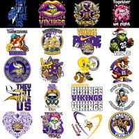 Load image into Gallery viewer, 48 Minnesota Vikings V4 Football Designs Bundle PNG
