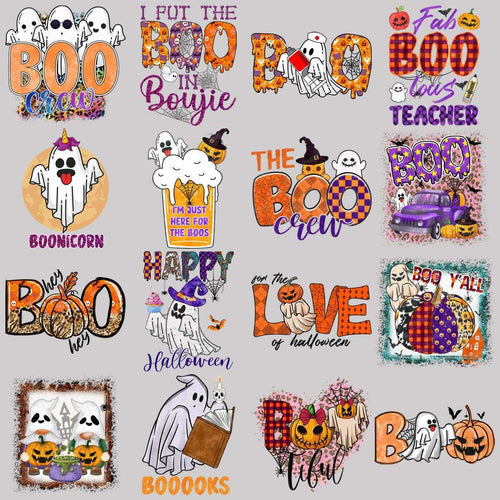 19 Lovely Ghost Halloween Designs Bundle PNG