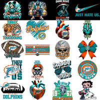 Load image into Gallery viewer, 49 Miami Dolphins V1 Football Designs Bundle PNG
