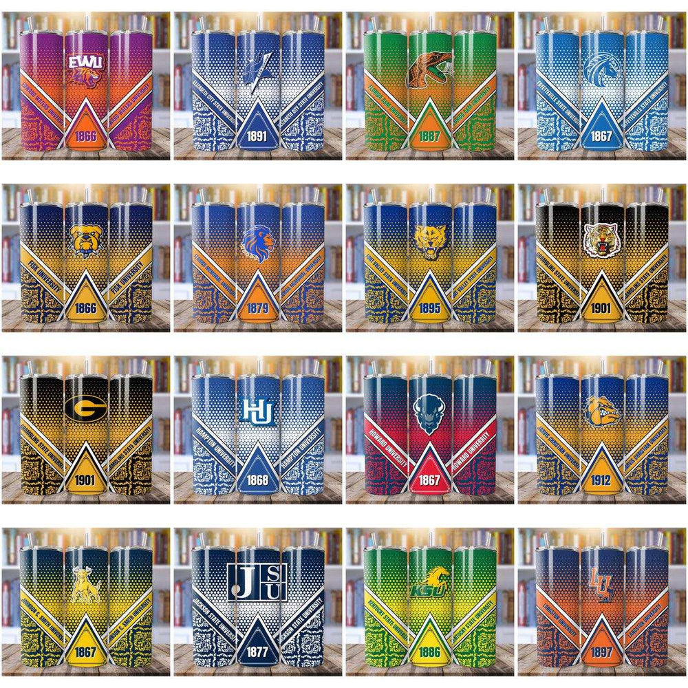 57 HBCU 2024 College Tumbler Wrap Designs Bundle JPG