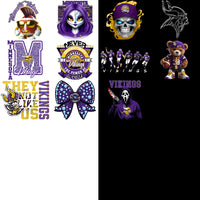 Load image into Gallery viewer, 48 Minnesota Vikings V4 Football Designs Bundle PNG
