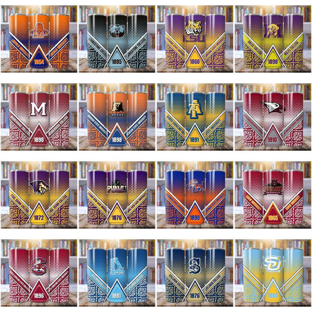 57 HBCU 2024 College Tumbler Wrap Designs Bundle JPG