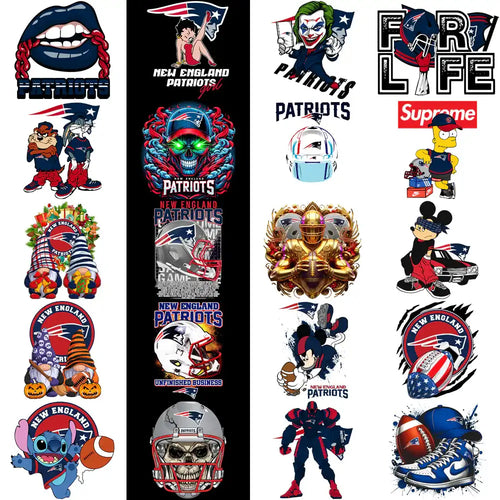 47 New England Patriots V1 Football Designs Bundle PNG