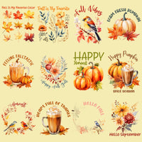 Load image into Gallery viewer, 49 Mega Autumn Fall Designs Bundle PNG

