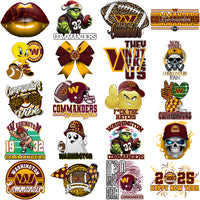 Load image into Gallery viewer, 42 Washington Commanders V1 Football Designs Bundle PNG
