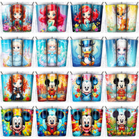 Load image into Gallery viewer, 137 Colorful Cute Cartoon Tumbler Wrap Designs Bundle JPG
