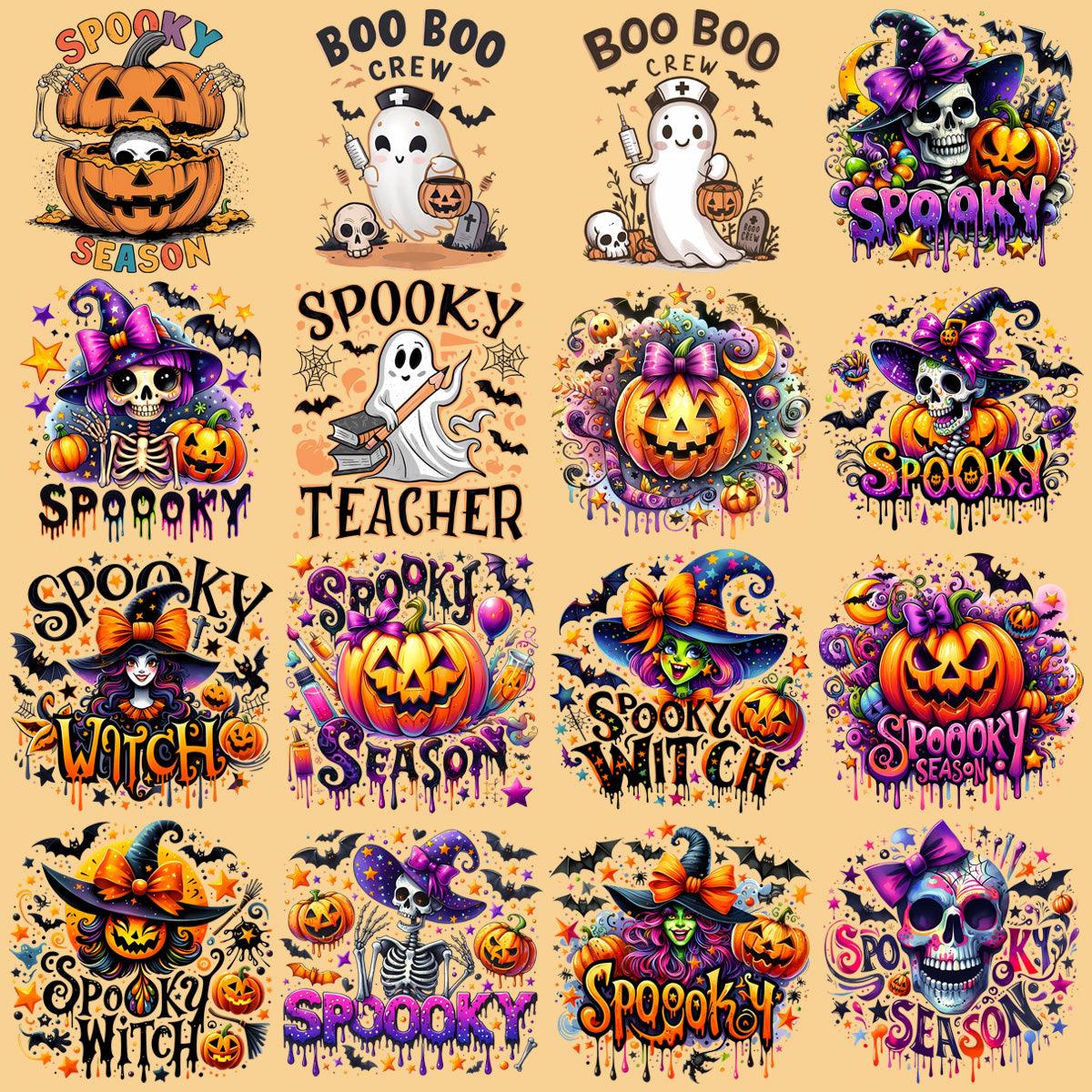 19 Spooky Halloween Designs Bundle PNG