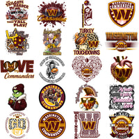 Load image into Gallery viewer, 42 Washington Commanders V2 Football Designs Bundle PNG
