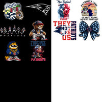 Load image into Gallery viewer, 47 New England Patriots V2 Football Designs Bundle PNG
