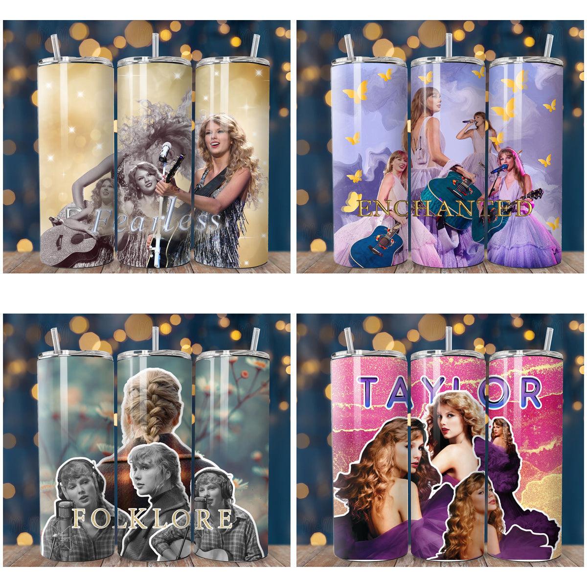 8 Taylor Swift Tumbler Wrap Designs Bundle JPG