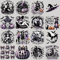 Load image into Gallery viewer, 24 Vintage Halloween Witch Designs Bundle PNG
