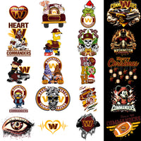 Load image into Gallery viewer, 42 Washington Commanders V3 Football Designs Bundle PNG
