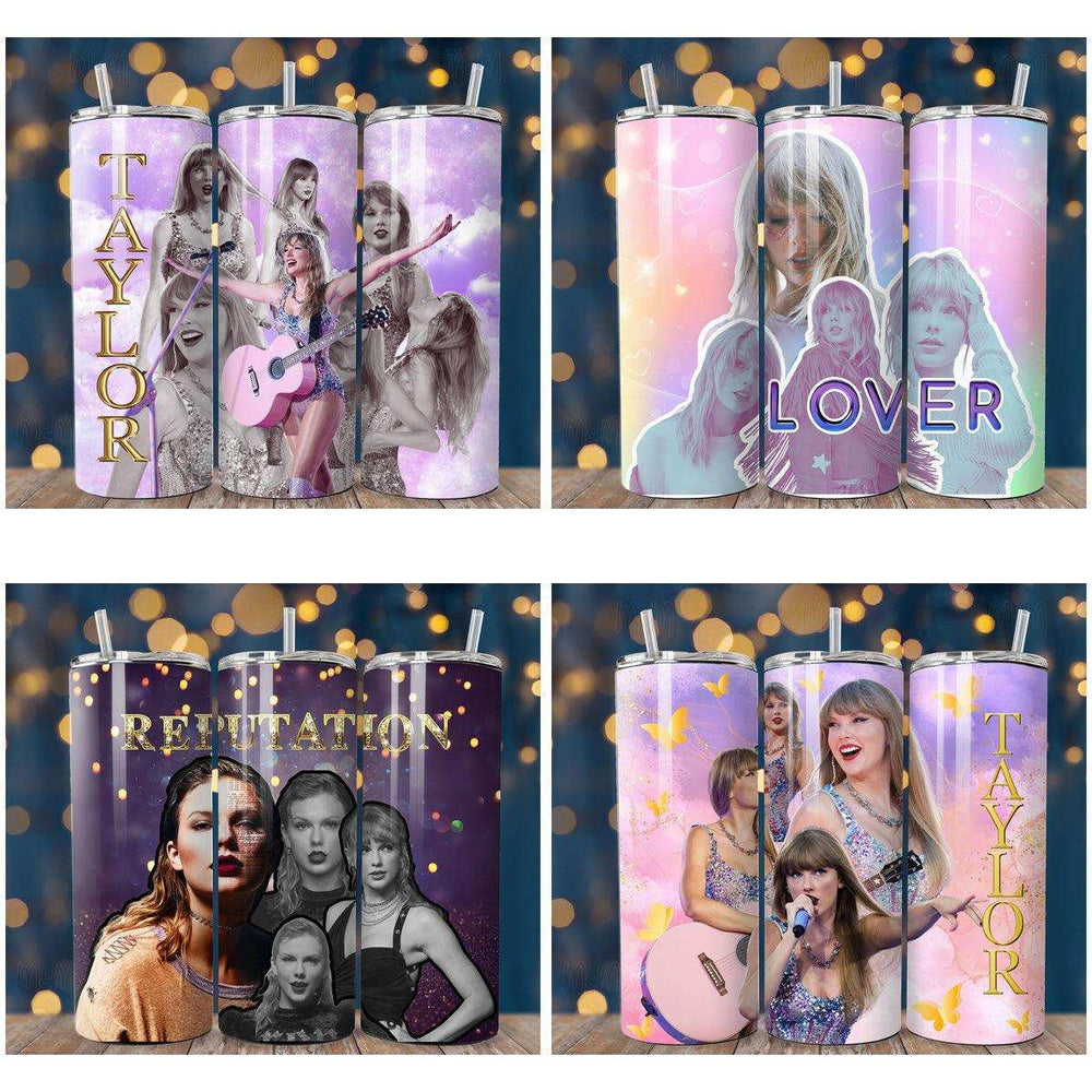 8 Taylor Swift Tumbler Wrap Designs Bundle JPG