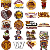 Load image into Gallery viewer, 42 Washington Commanders V3 Football Designs Bundle PNG
