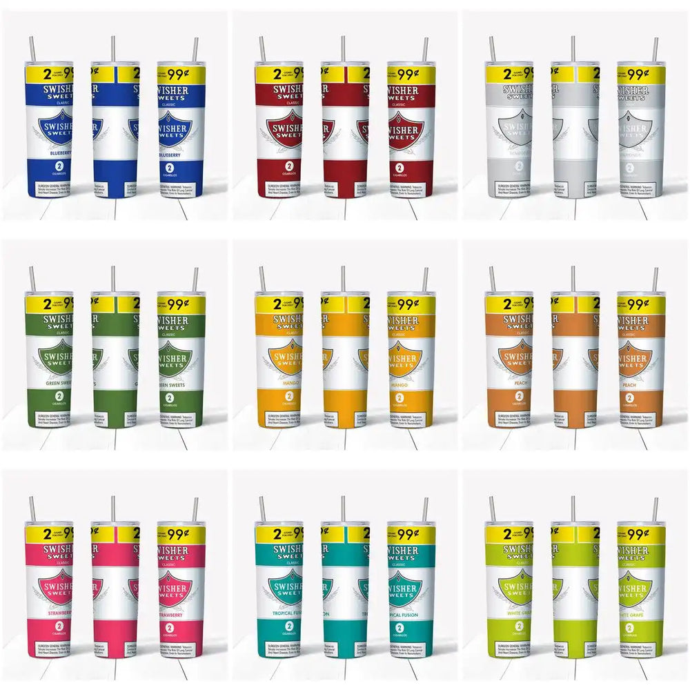 9 Swisher Sweets Drink Tumbler Wrap Designs Bundle JPG