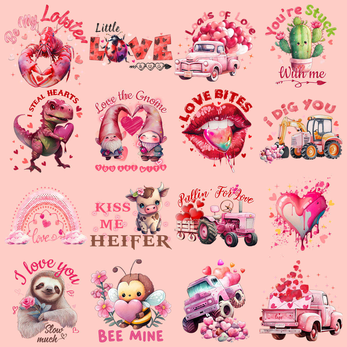 19 Valentine Designs Bundle Png