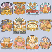 Load image into Gallery viewer, 19 Retro Autumn Fall Designs Bundle PNG
