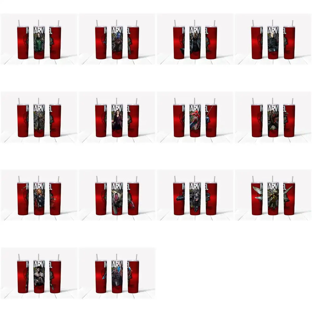 30 Marvel Superhero Tumbler Wrap Designs Bundle JPG
