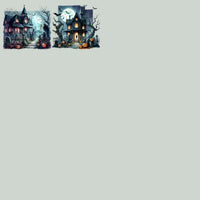 Load image into Gallery viewer, 49 Watercolor Halloween Castle Designs Bundle PNG
