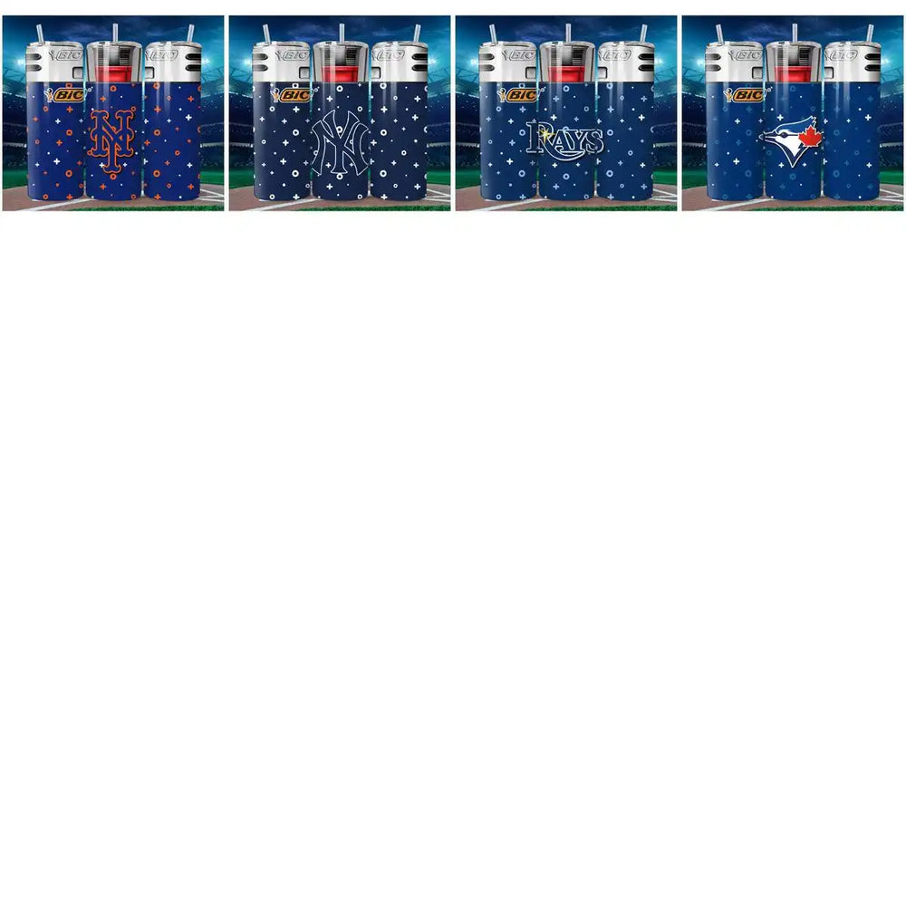 20 Baseball BIC Lighters Tumbler Wrap Designs Bundle JPG