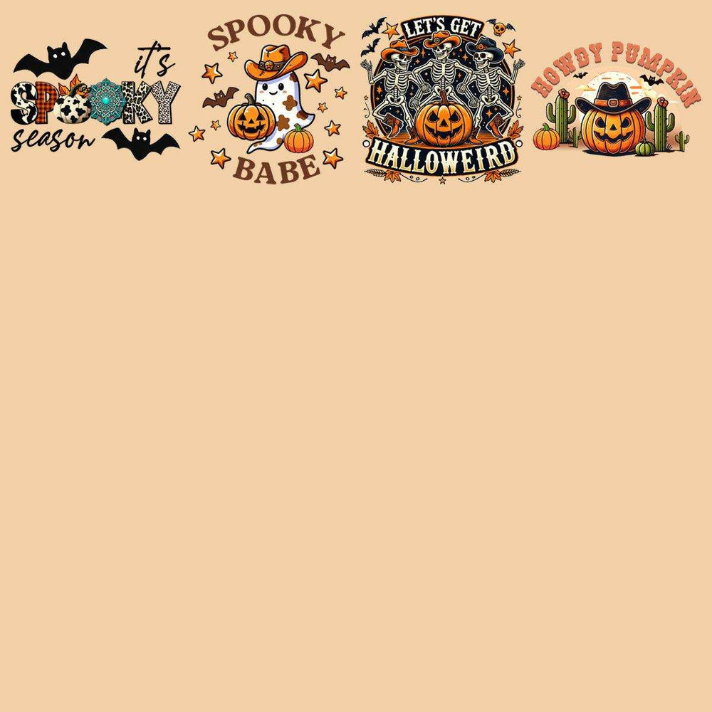 19 Western Halloween Designs Bundle PNG