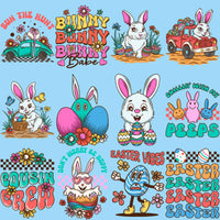 Load image into Gallery viewer, 24 Retro Easter Designs Bundle PNG
