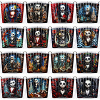 Load image into Gallery viewer, 133 Nightmare Before Christmas Tumbler Wrap Designs Bundle JPG
