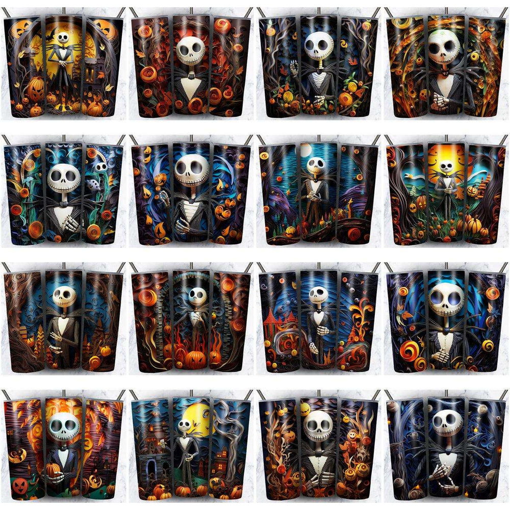 133 Nightmare Before Christmas Tumbler Wrap Designs Bundle JPG