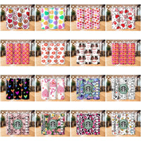 Load image into Gallery viewer, 31 Colorful Valentine Tumbler Wrap Designs Bundle JPG
