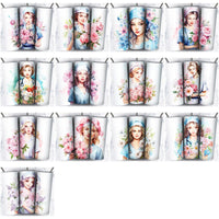 Load image into Gallery viewer, 45 Nurse Floral Tumbler Wrap Designs Bundle JPG
