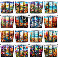 Load image into Gallery viewer, 75 Nature Art Scenery Tumbler Wrap Designs Bundle JPG
