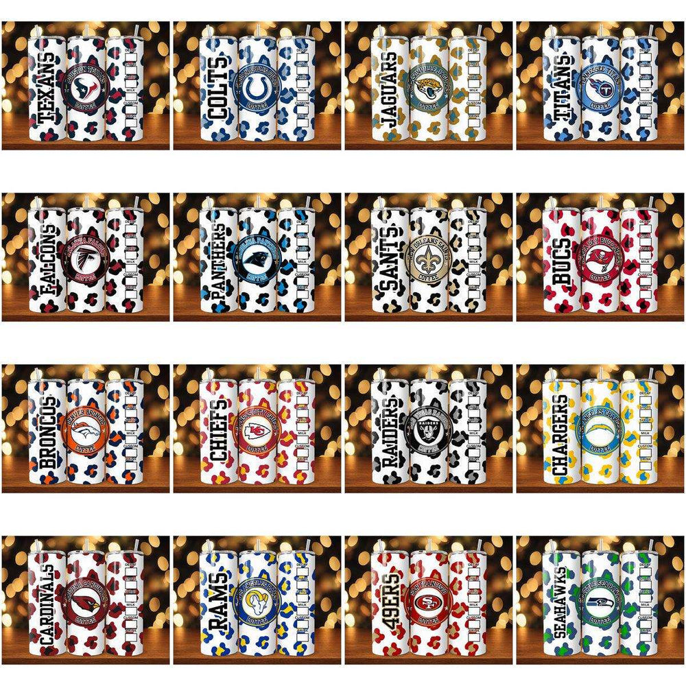 32 Football Coffee Tumbler Wrap Designs Bundle JPG
