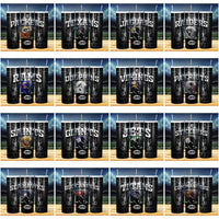 Load image into Gallery viewer, 32 Football Metal Style Tumbler Wrap Designs Bundle JPG
