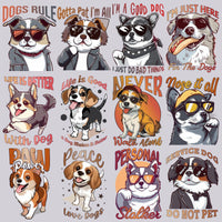 Load image into Gallery viewer, 15 Sassy Dog Designs Bundle PNG
