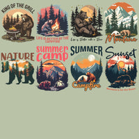 Load image into Gallery viewer, 19 Summer Bear Camping Designs Bundle PNG
