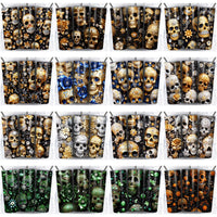 Load image into Gallery viewer, 64 Skull Gems Seamless Tumbler Wrap Designs Bundle JPG
