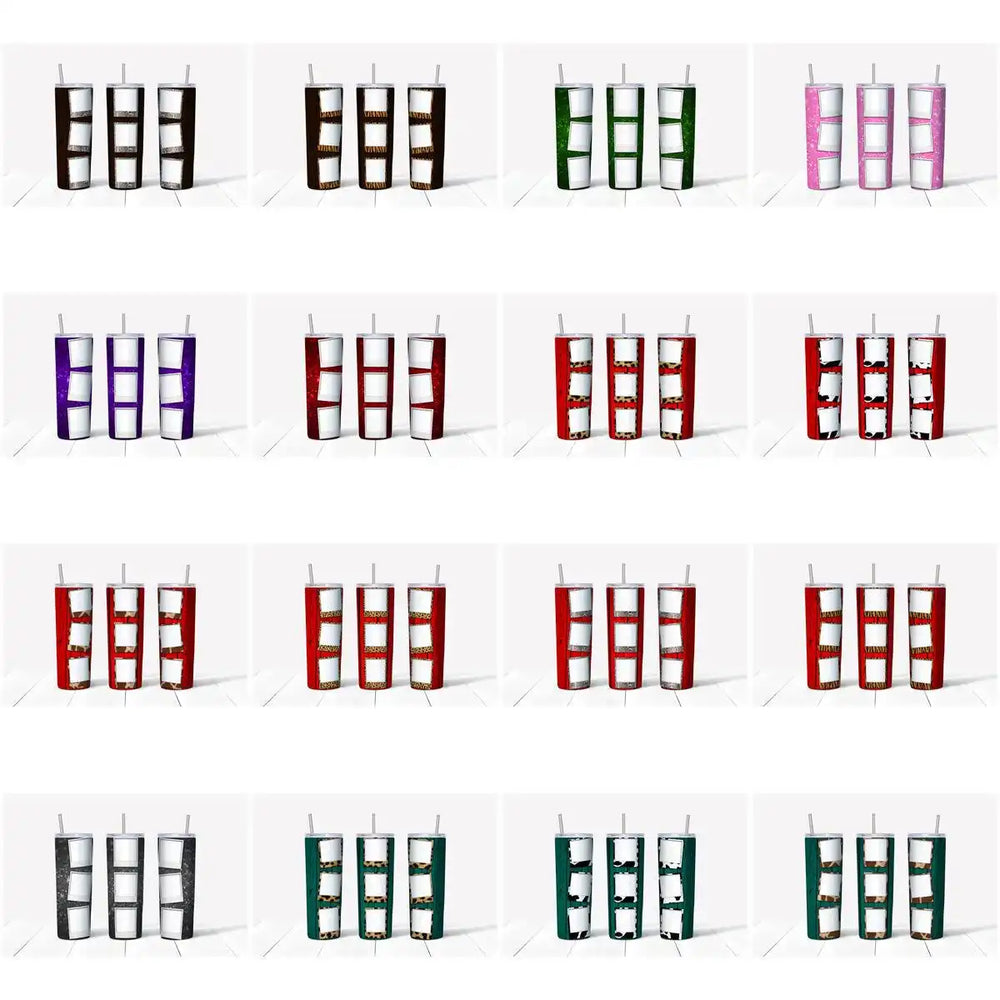 49 Photo Frames Tumbler Wrap Designs Bundle JPG