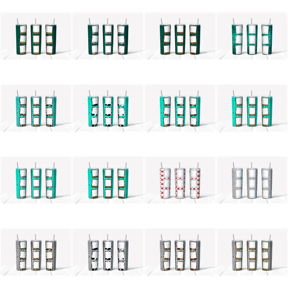 49 Photo Frames Tumbler Wrap Designs Bundle JPG