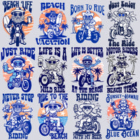 Load image into Gallery viewer, 19 Summer Surfing Riding Designs Bundle PNG
