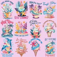 Load image into Gallery viewer, 19 Summer Tropical Ice Cream Designs Bundle PNG
