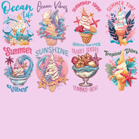 Load image into Gallery viewer, 19 Summer Tropical Ice Cream Designs Bundle PNG
