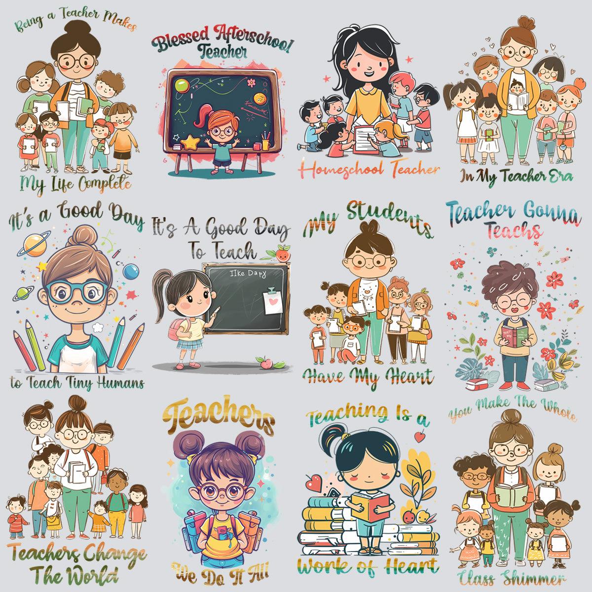 11 Teachers Day Designs Bundle PNG