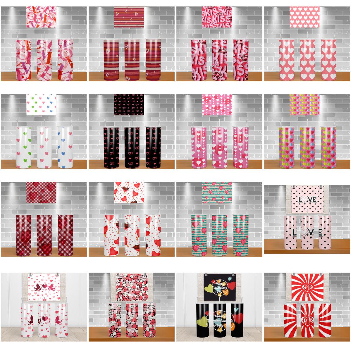 19 Valentines Day Tumbler Wrap Designs Bundle JPG