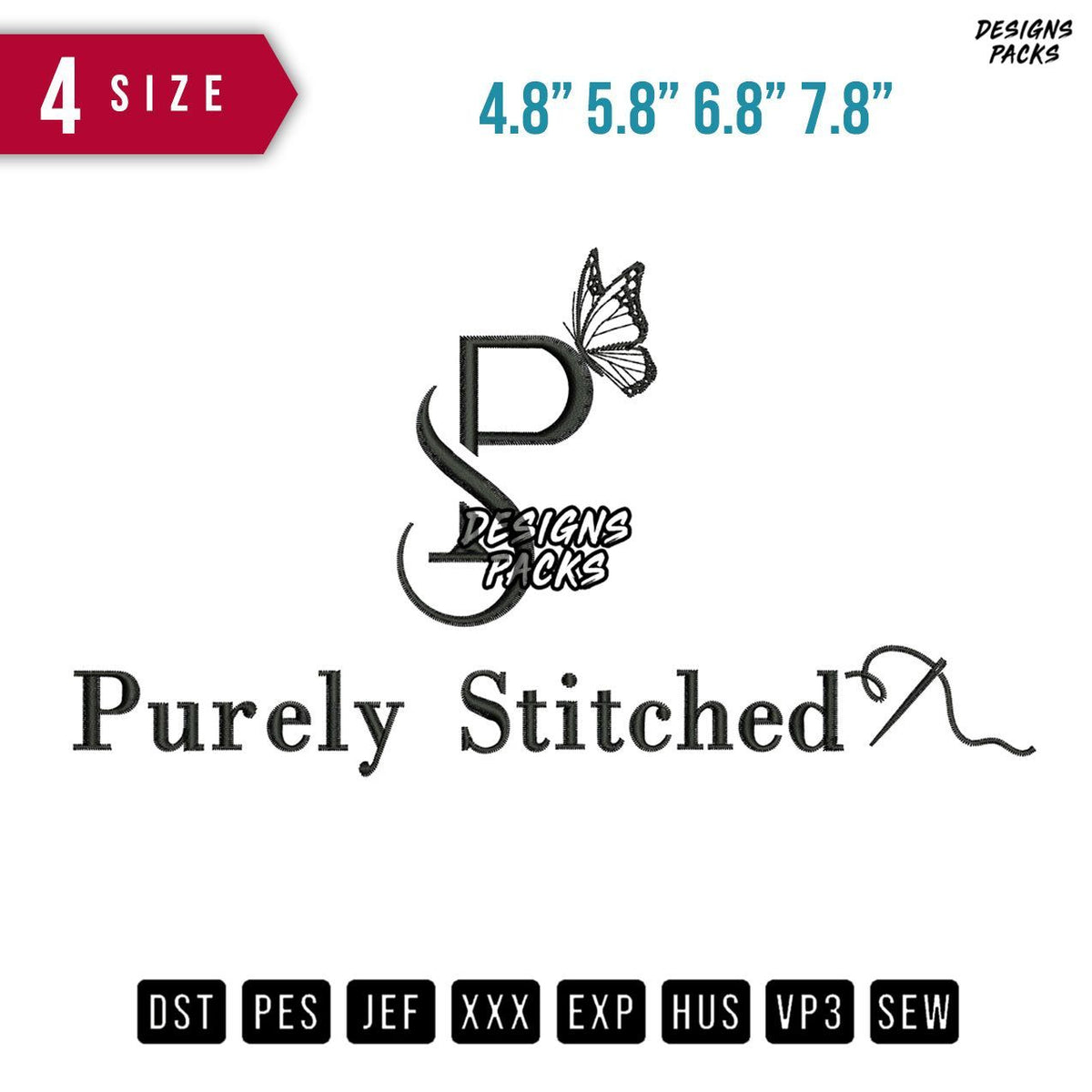 Purely Stitched Embroidery Design