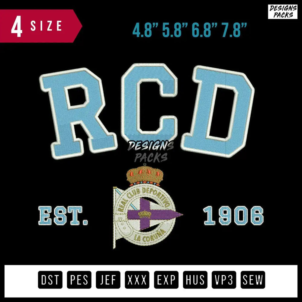 RCD Est Embroidery Design