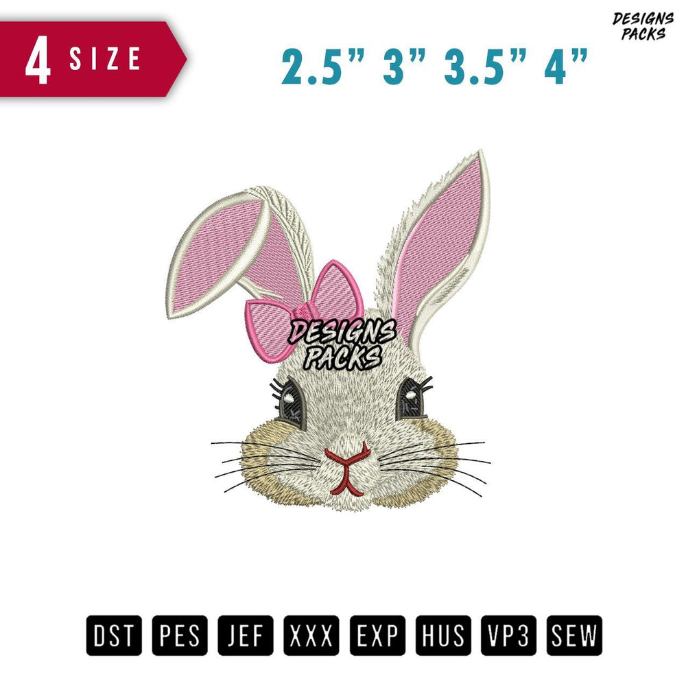 Rabbit Real Embroidery Design