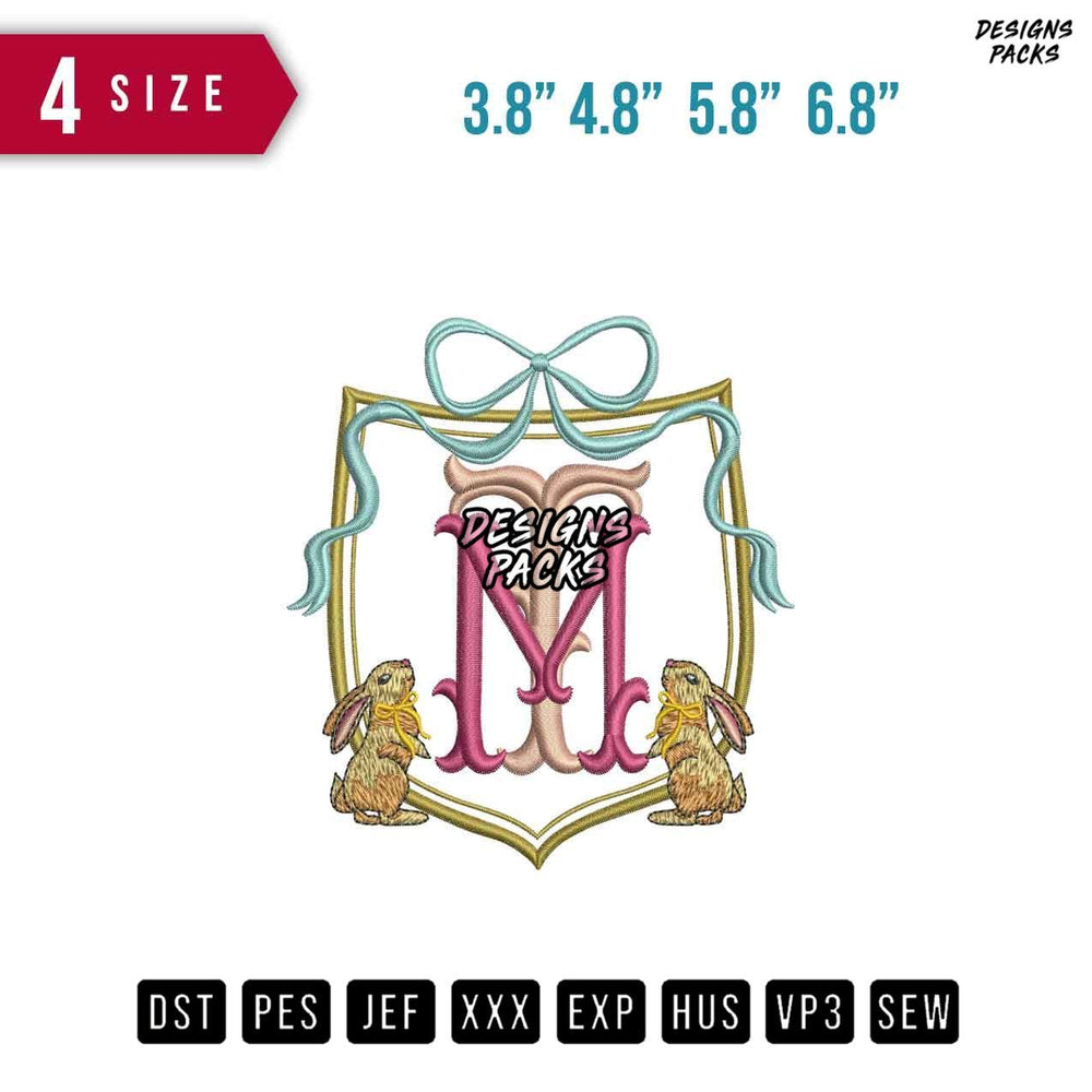 Rabbit TM Embroidery Design