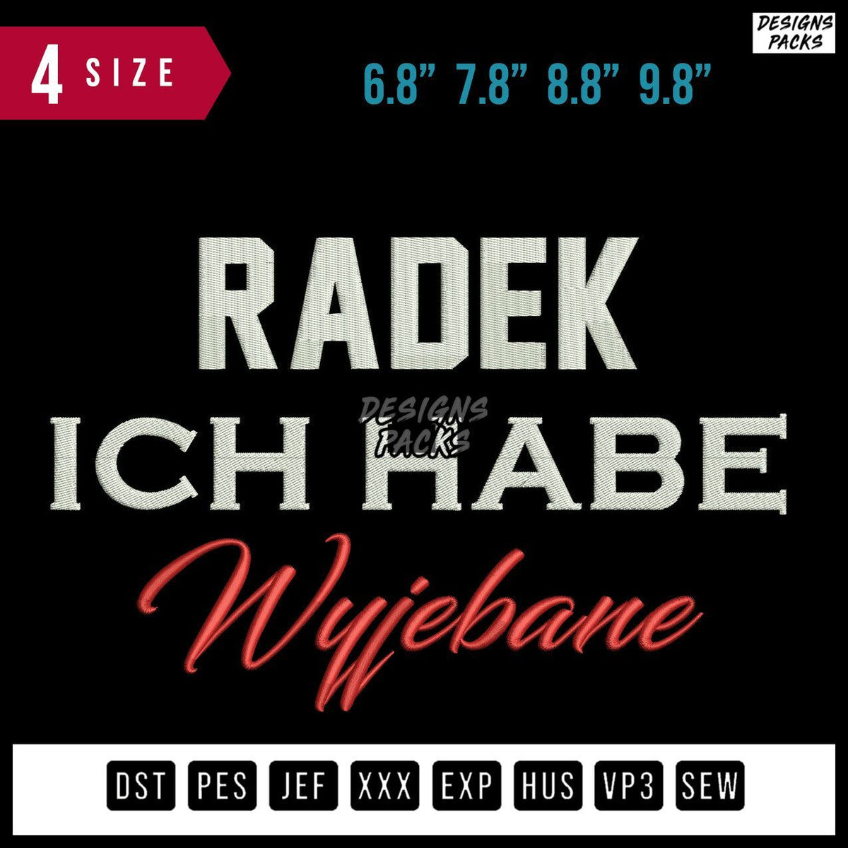 Radek Embroidery Design